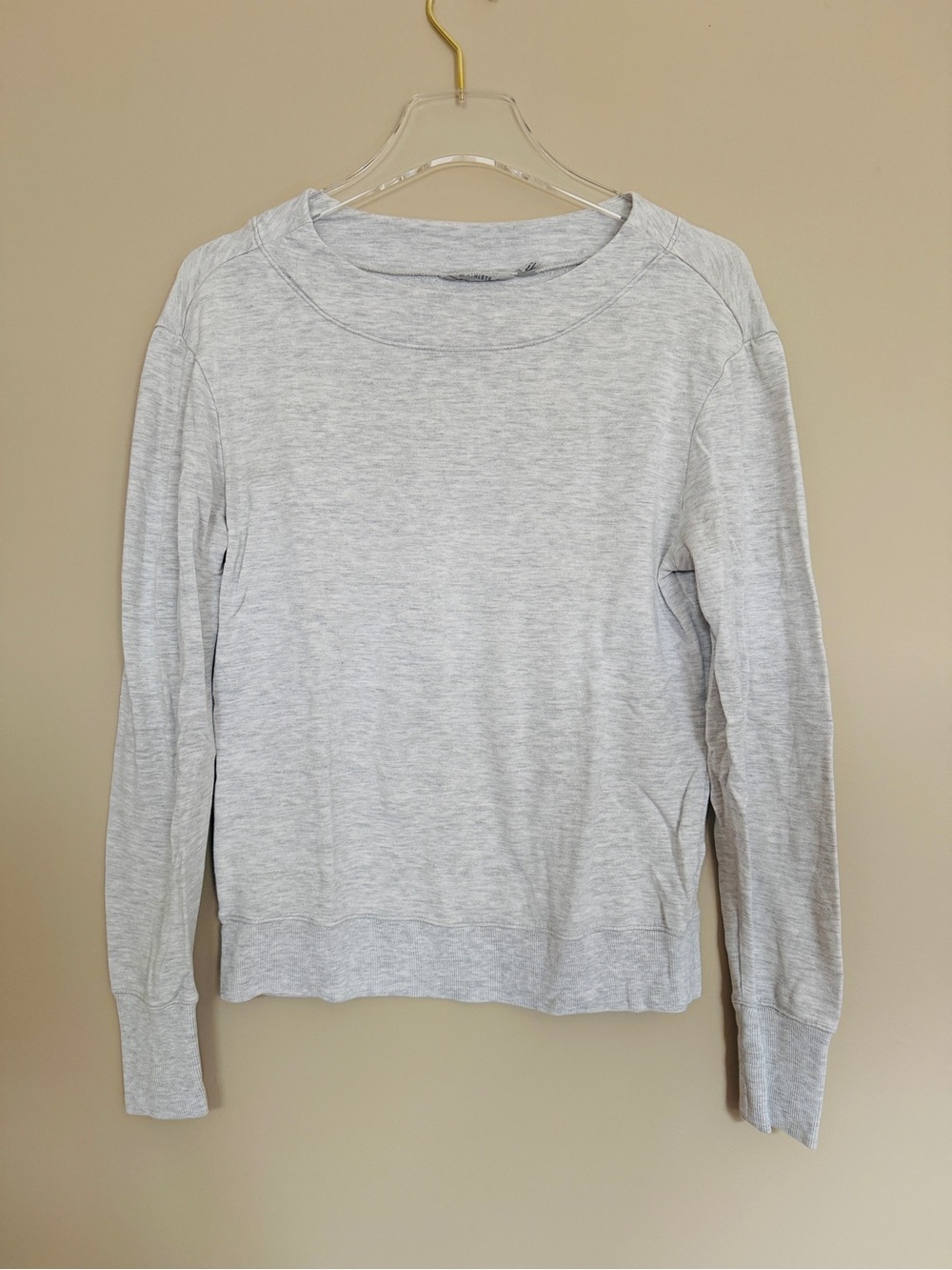 Athleta Light Gray Women's Crewneck Pullover Top